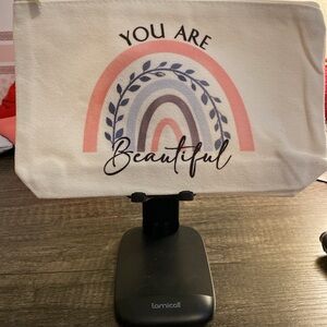 You Are Beautiful Canvas Pouch - NWOT